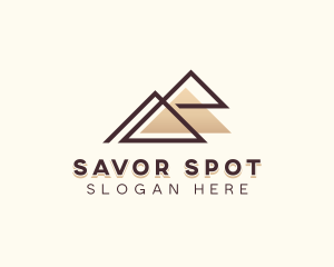 Mountain Pyramid Travel logo design