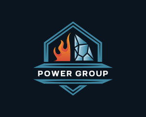 Fire Ice Industrial Energy Logo