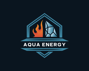 Fire Ice Industrial Energy logo design