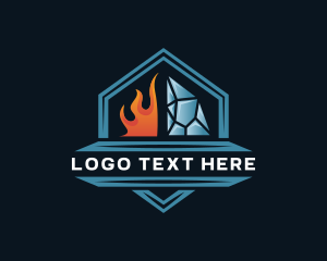 Gas - Fire Ice Industrial Energy logo design