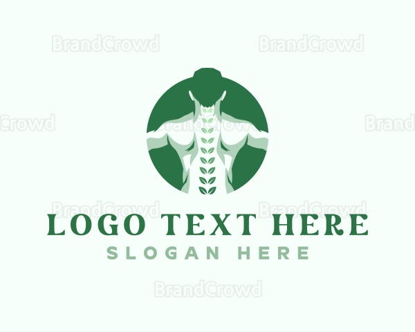 Chiropractor Back Body Logo