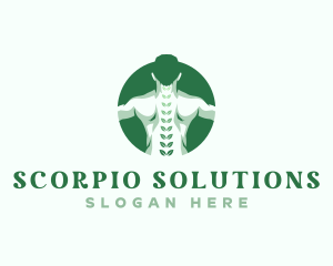 Chiropractor Back Body logo design