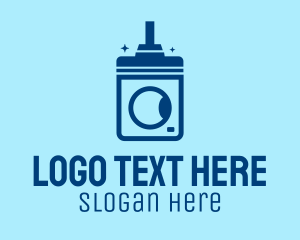 Cleaning Equipment - Clean Washing Machine logo design