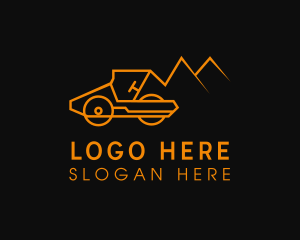 Construction - Mountain Road Roller logo design