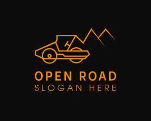 Mountain Road Roller logo design