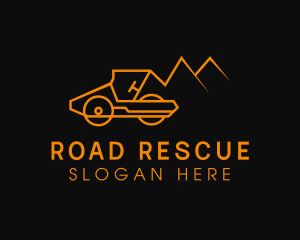 Mountain Road Roller logo design