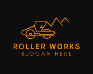 Mountain Road Roller logo design