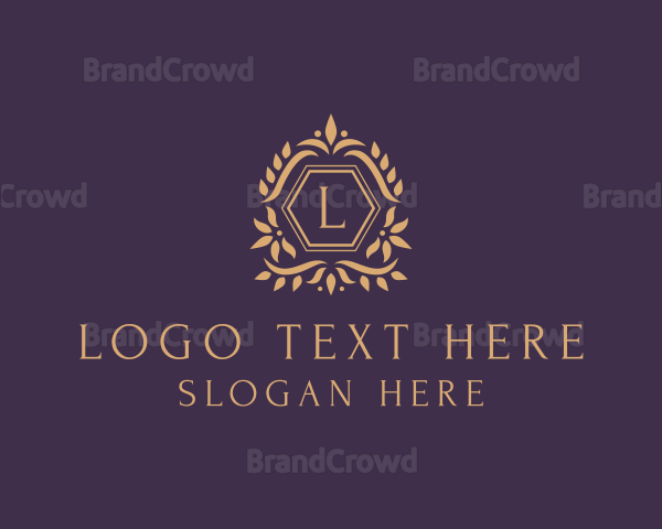 Luxury Leaf Ornament Logo