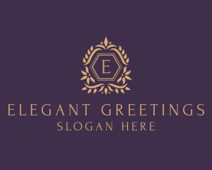 Luxury Leaf Ornament  logo design