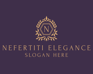 Luxury Leaf Ornament  logo design