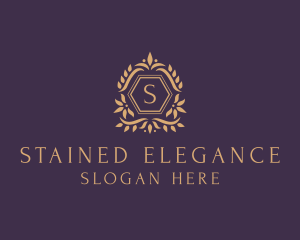 Luxury Leaf Ornament  logo design