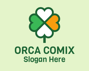 Lucky Irish Clover  Logo