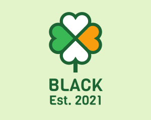 Heart - Lucky Irish Clover logo design