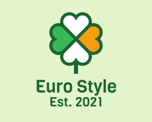 Lucky Irish Clover  logo design