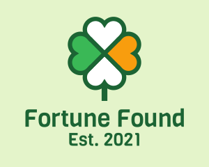 Luck - Lucky Irish Clover logo design