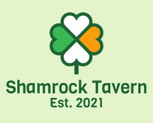 Lucky Irish Clover  logo design