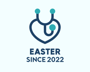 Medical Center - Heart Stethoscope Childcare logo design