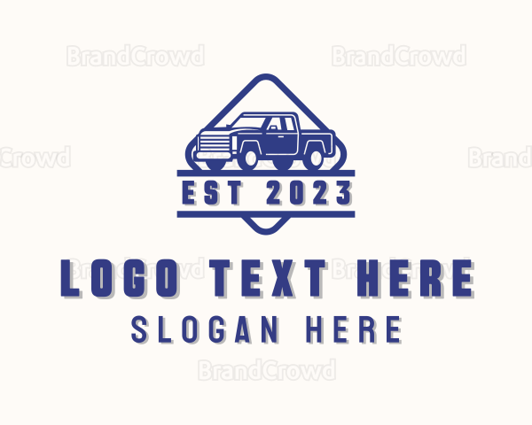 Pickup Truck Vehicle Logo