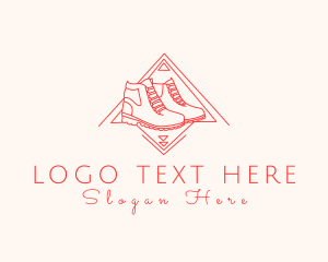 Gumboots - Mountain Hiking Boots logo design