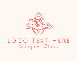 Gum Boots - Mountain Hiking Boots logo design