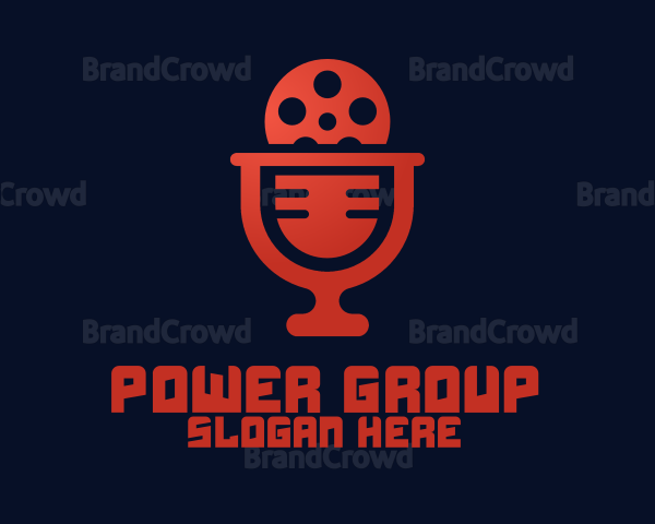 Microphone Film Video Podcast Logo