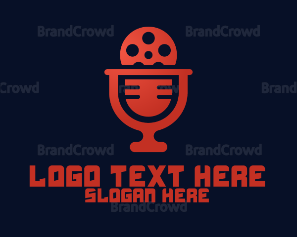 Microphone Film Video Podcast Logo