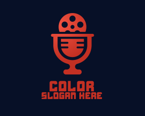 Podcast - Microphone Film Video Podcast logo design