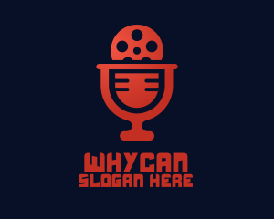 Film - Microphone Film Video Podcast logo design