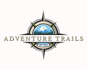 Compass Mountain Adventure logo design