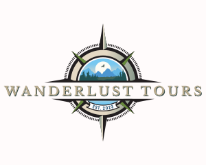 Compass Mountain Adventure logo design