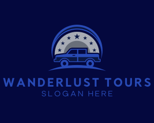 Touring - Star Pickup Truck logo design