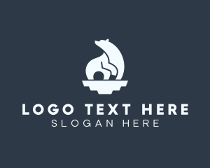 Iceberg - Iceberg Polar Bear logo design