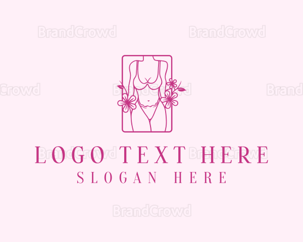 Woman Bikini Lingerie Logo