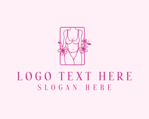 Woman Bikini Lingerie logo design