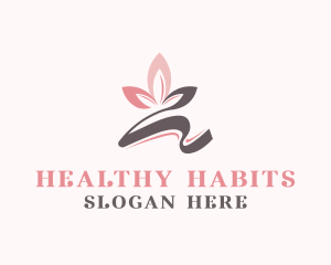 Wellness Nature Leaves  logo design