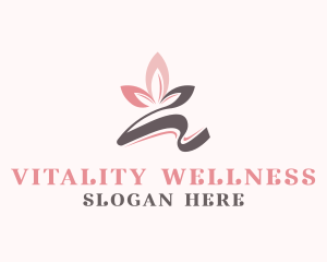 Wellness Nature Leaves  logo design