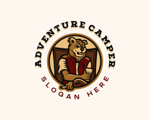 Bear Outdoor Camper logo design