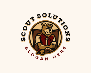 Scout - Bear Outdoor Camper logo design