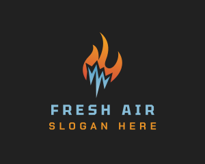 Ice Thermal Flame logo design