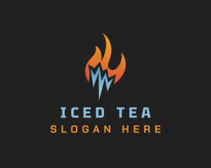 Ice Thermal Flame logo design