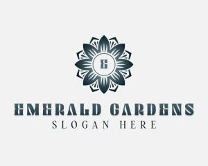 Flower Garden Event logo design