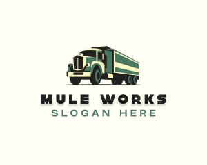 Haulage Transport Truck Logo