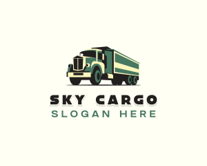 Haulage Transport Truck logo design