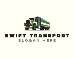 Haulage Transport Truck logo design