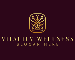 Luxury Wellness Tree logo design