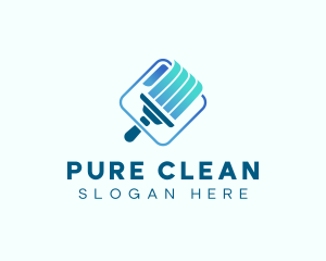 Sanitize - Squeegee Wiper Sanitation logo design