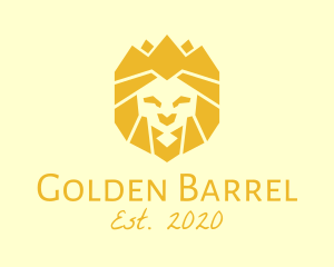 Golden Wild Lion logo design