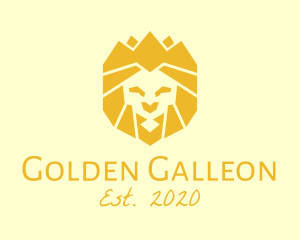 Golden Wild Lion logo design