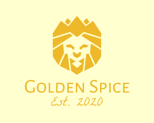 Golden Wild Lion logo design