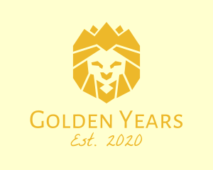 Golden Wild Lion logo design